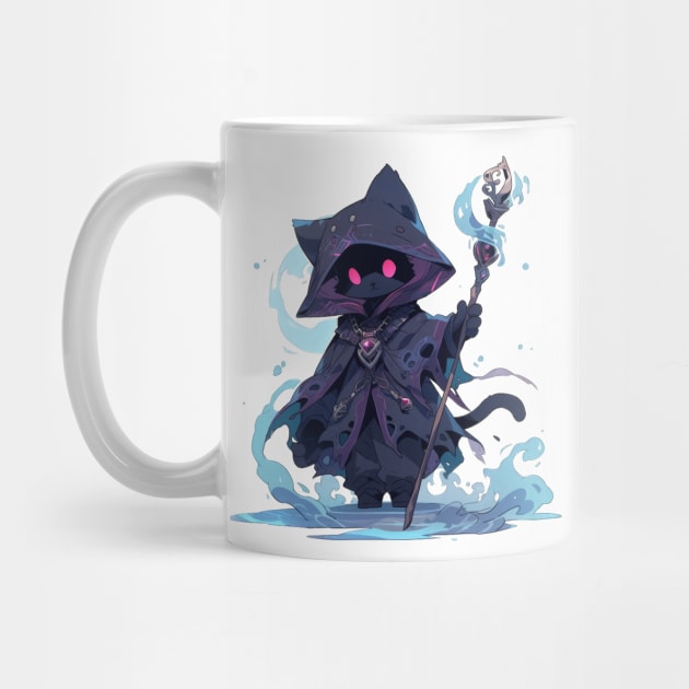 Black Mage Cat Hero by SundayDonuts